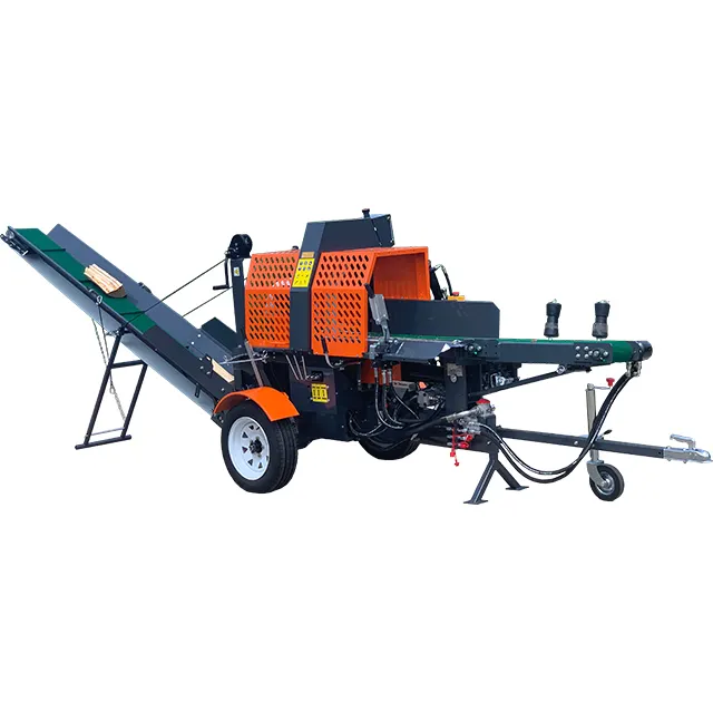 Gardening Tools Video - 20トン ホットセール木材加工機 ログスプリッター 中国製 PTO/電動式木材チェーンソー加工機