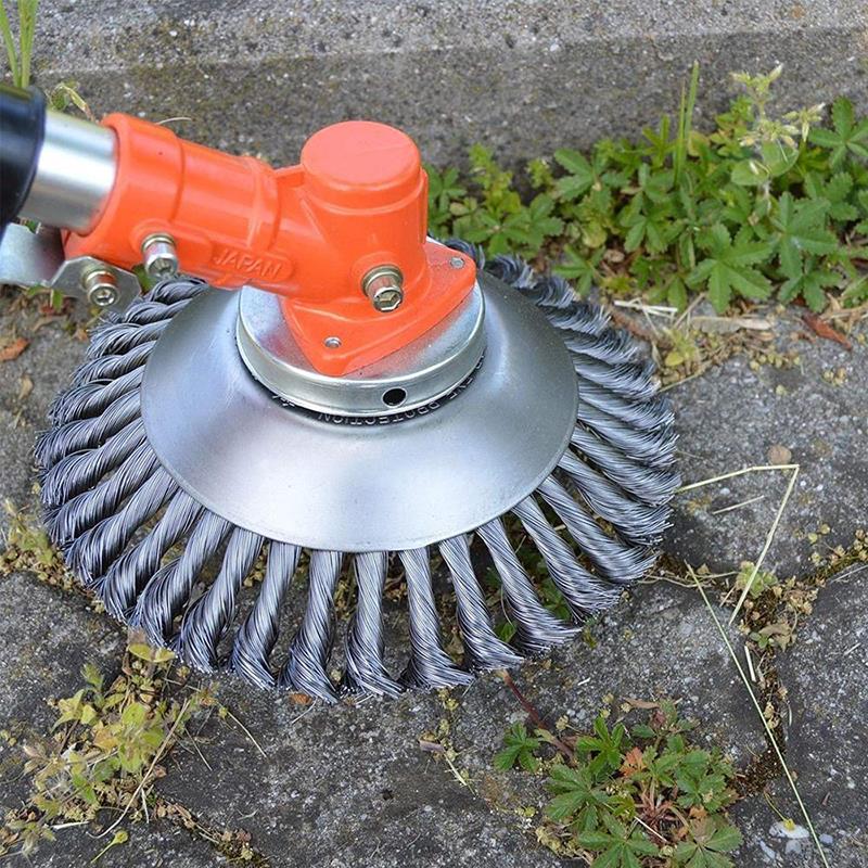 Gardening Tools And Accessories - 鋼線除草ガーデン雑草ホイールツール錆除去ツイストワイヤー鋼線草刈り機ヘッド雑草刈り機アクセサリー