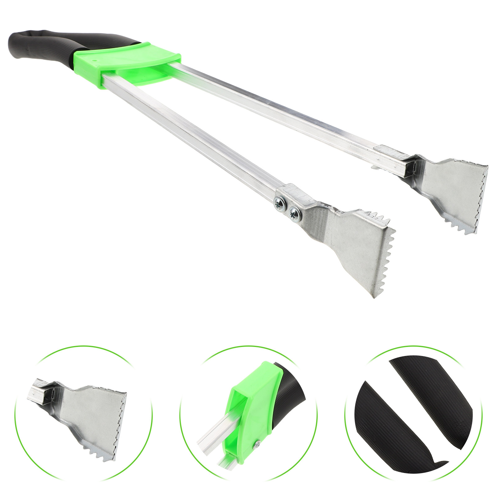 Gardening Tools Long - ロング型ゴミ拾いツール、頑丈な金属製ゴミトング、人間工学に基づいた滑り止めハンドル、屋外庭用ゴミ収集ツール、ガーデンツール