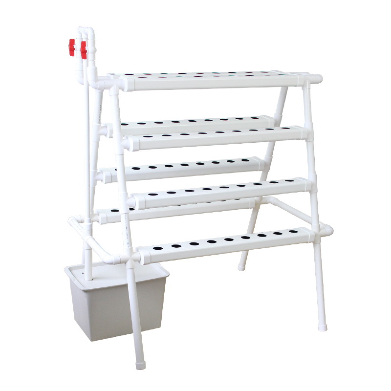 Hydroponic System - 大型屋内垂直農場 72穴 UPVCフレーム PCシートカバー 水耕栽培システム