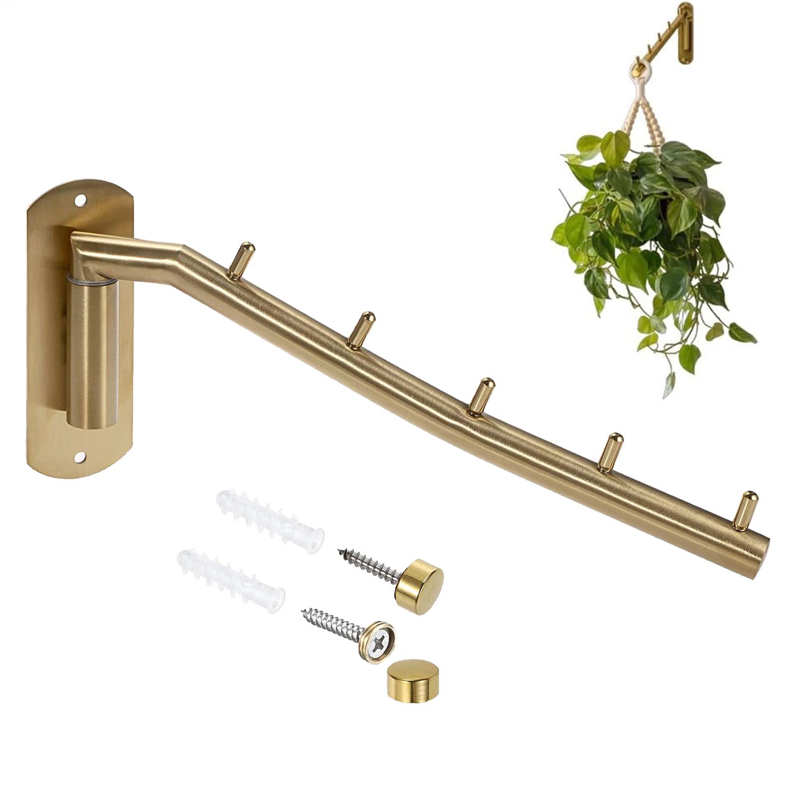 Hanging Planter Basket - 壁掛け式プラントラックプランターハンガー省スペースフラワーポッドブラケット屋外吊り下げフック（バスケット、バードフィーダー、ランタン用）