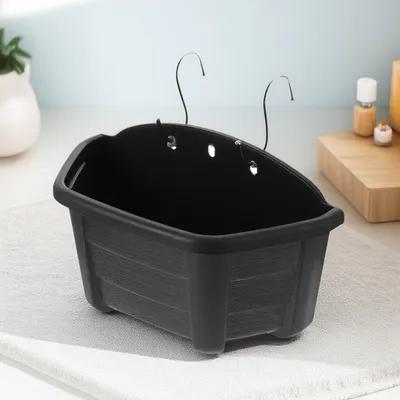 Vertical Wall Planter - 壁掛け式半円形フラワーポット、耐久性のある素朴なハンギングプランター、屋内垂直植物ホルダー、バケットスタンド、ガーデンアクセサリー