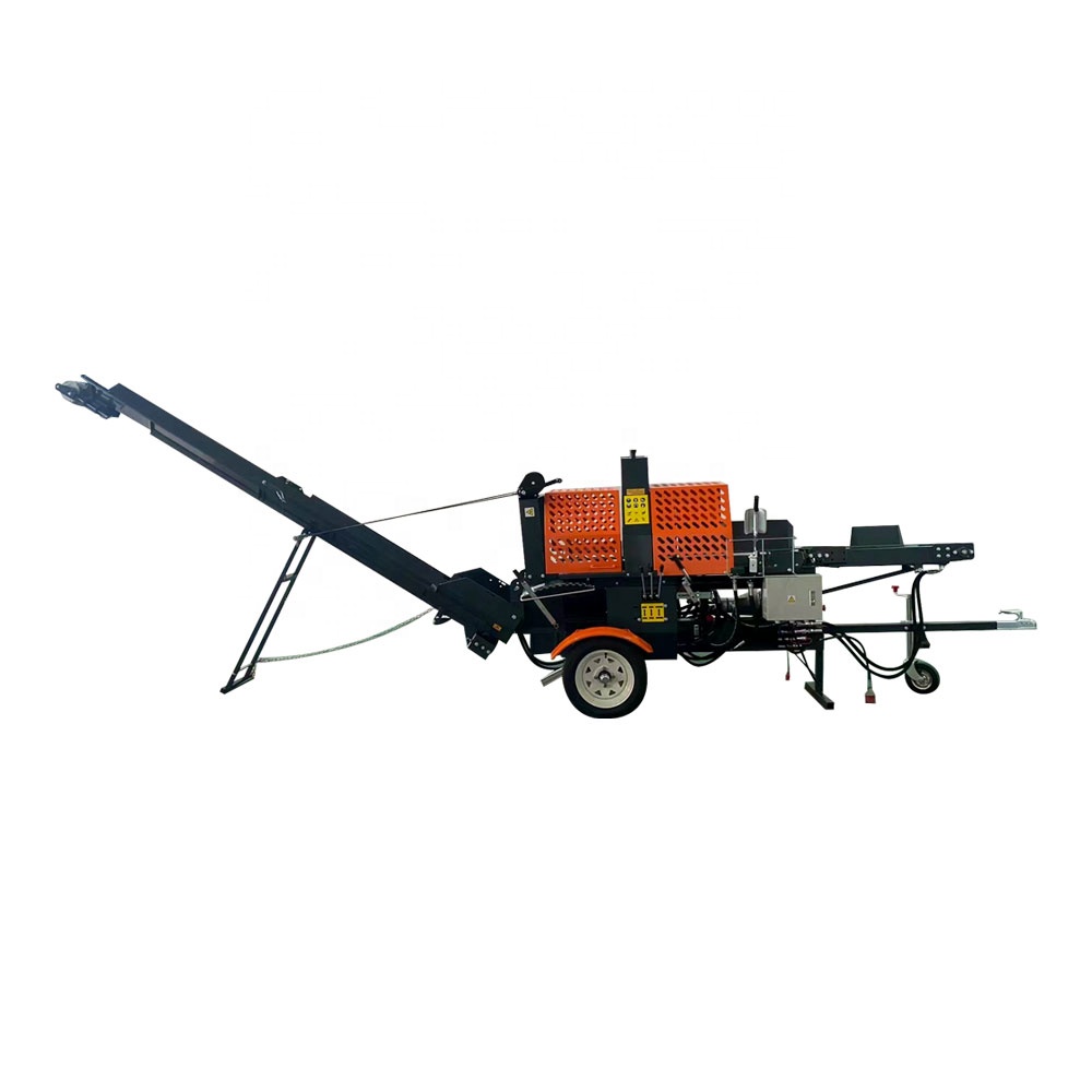 Gardening Tools Video - CE認証取得済み20トン水平ログスプリッター、15HP高品質エンジン搭載、自動製材機付き