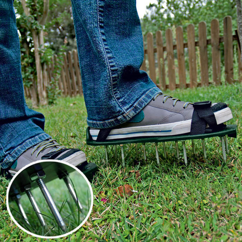 Gardening Tools Revit - ガーデンネイルシューズ 草の土壌をほぐすツール ガーデニングウォーキング活性化芝生エアレーターサンダル ネイルシューズ 庭の芝生カルチベーター