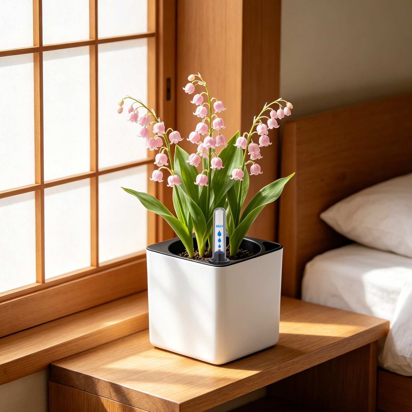 Moisture Meter Plant - 2個入り 水不足リマインダー 植物用フロート式水位計 鉢植え植物ケア用 水分モニタリングツール
