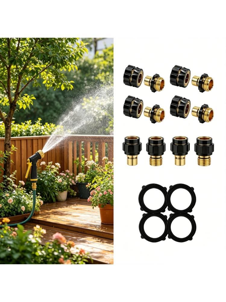Gardening Tools You Need - R9UF 4 ピース/パックプラスチック水道管コネクタクイックアタッチ芝生と庭の使用