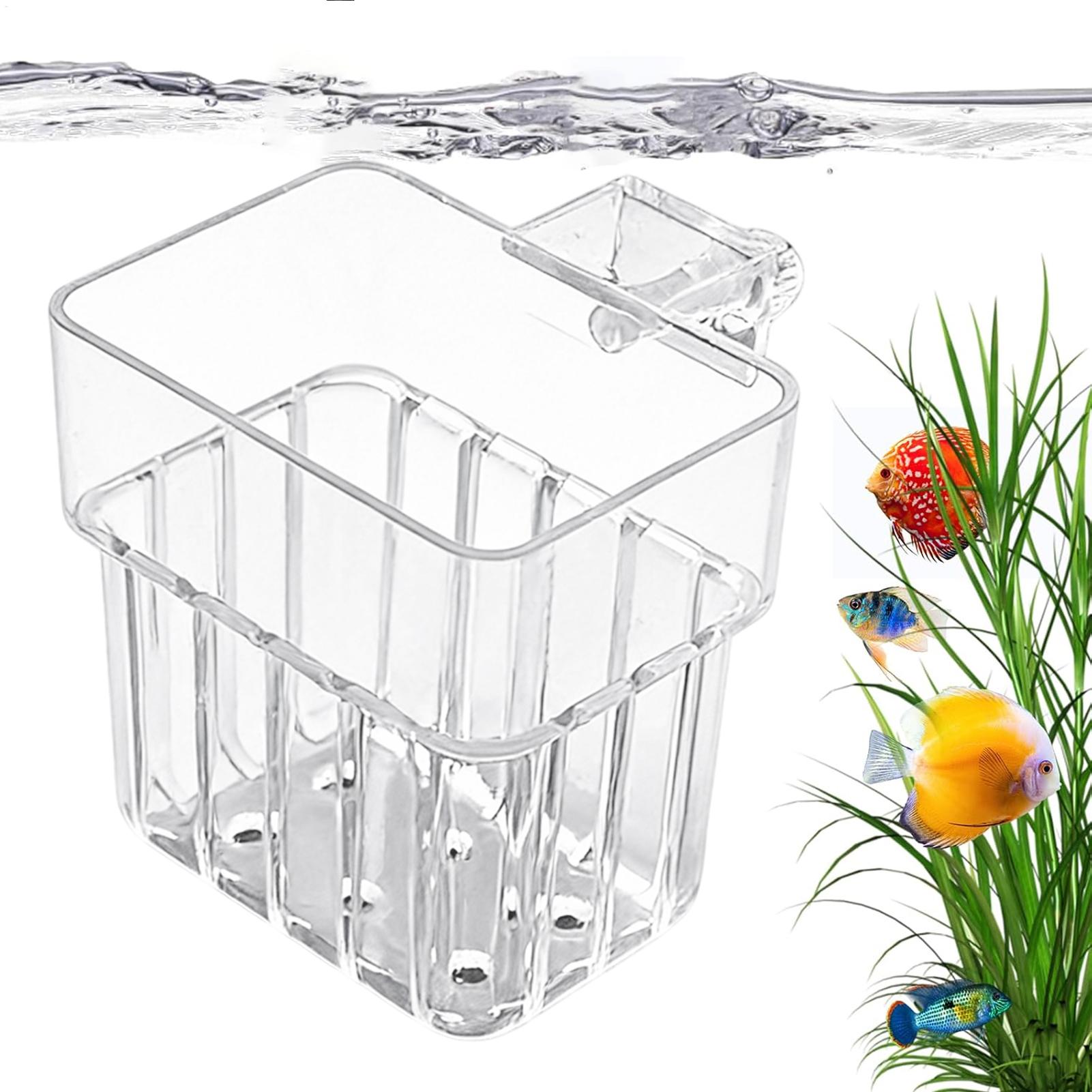 Hanging Planter Basket - 水族館植物ホルダー透明吊り下げポット水槽用水生植物栽培アクアスケープ装飾プランターホルダーカップ