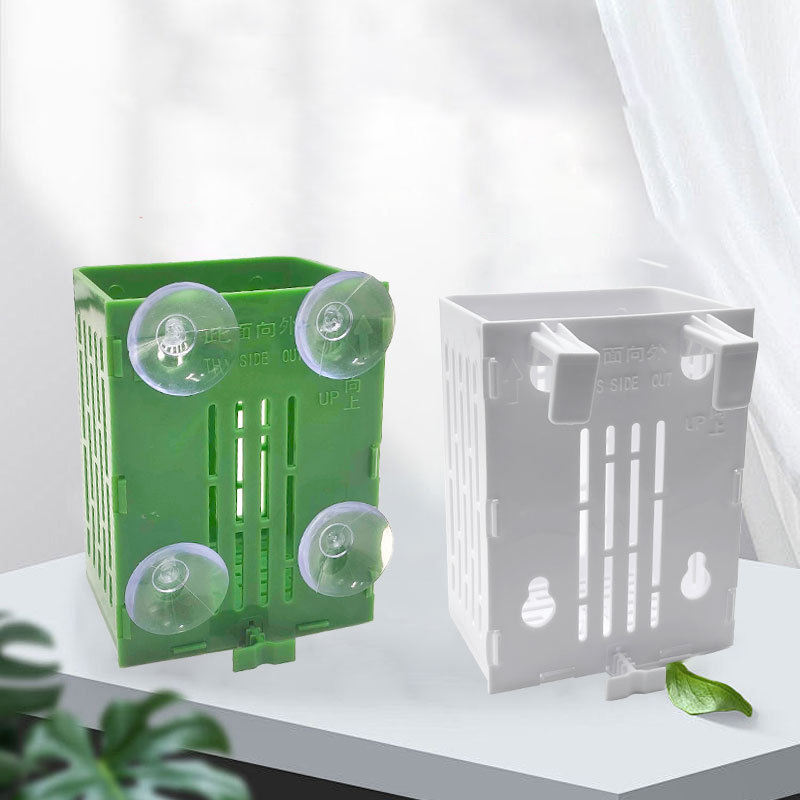 ハンギングサクションカップフック水族館植物ホルダー、プラスチ - Hanging Planter Basket のレビューと価格