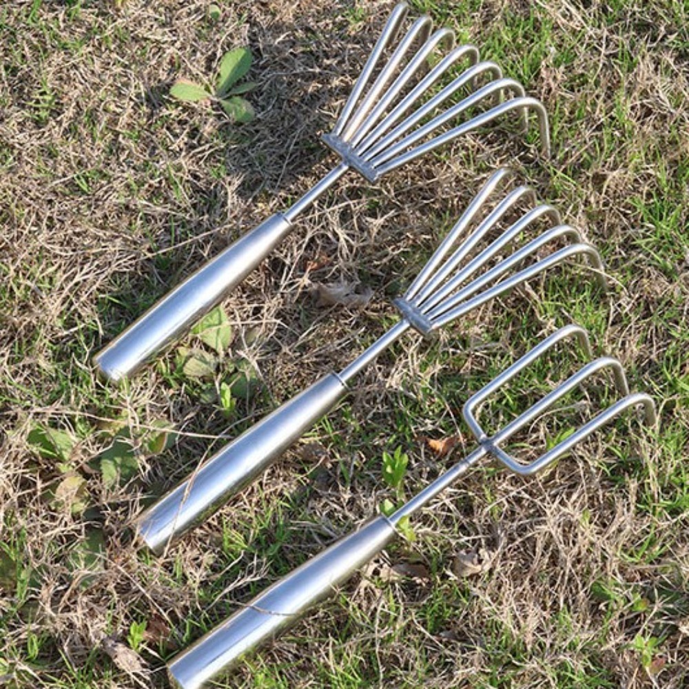 ステンレス鋼雑草抜き 2-7 歯マンガン鋼ハンドレーキガーデ - Gardening Tools To Remove Weeds のレビューと価格