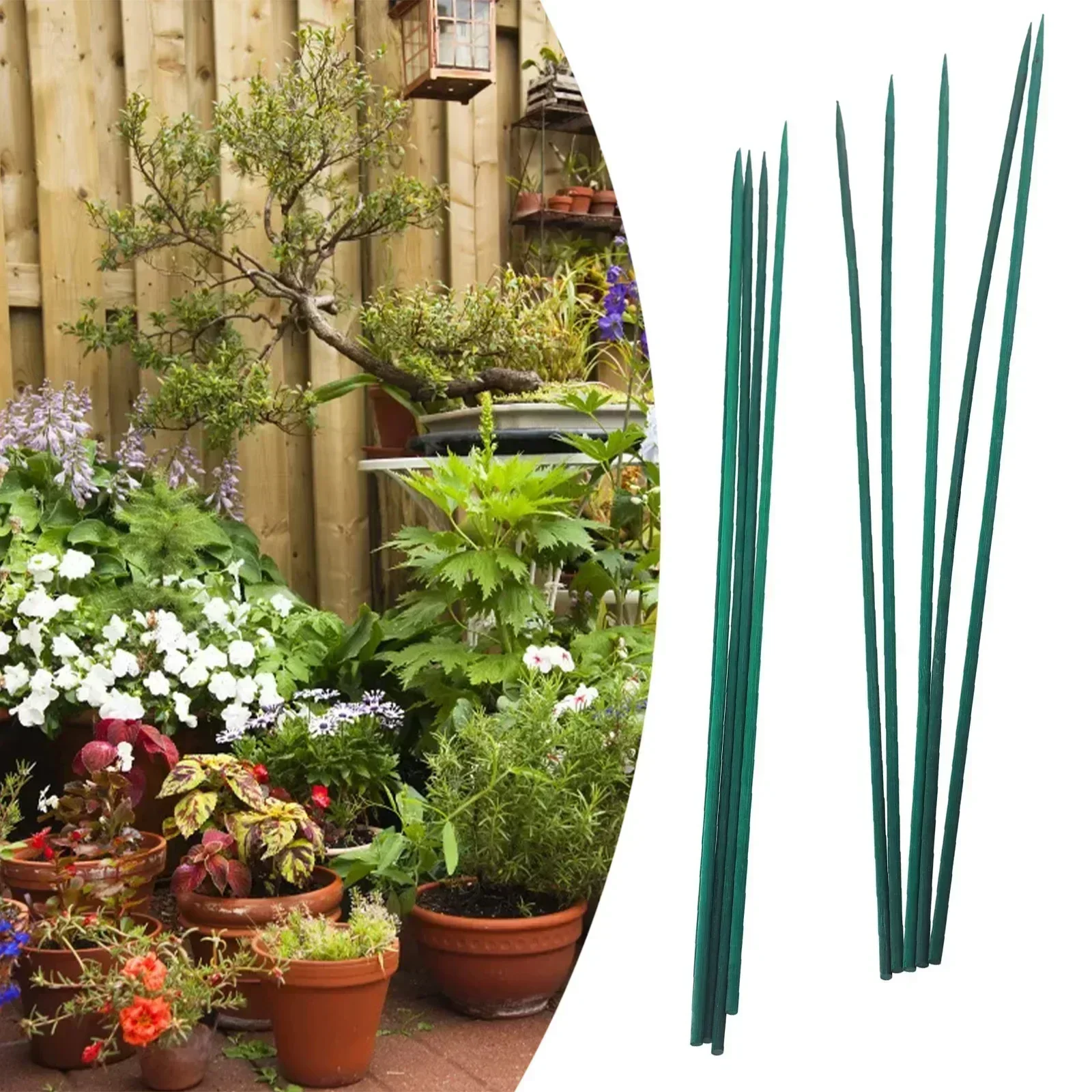 ガーデニング用植物サポートキット,木の棒,緑の竹植物サポート - Gardening Tools Gift Set のレビューと価格