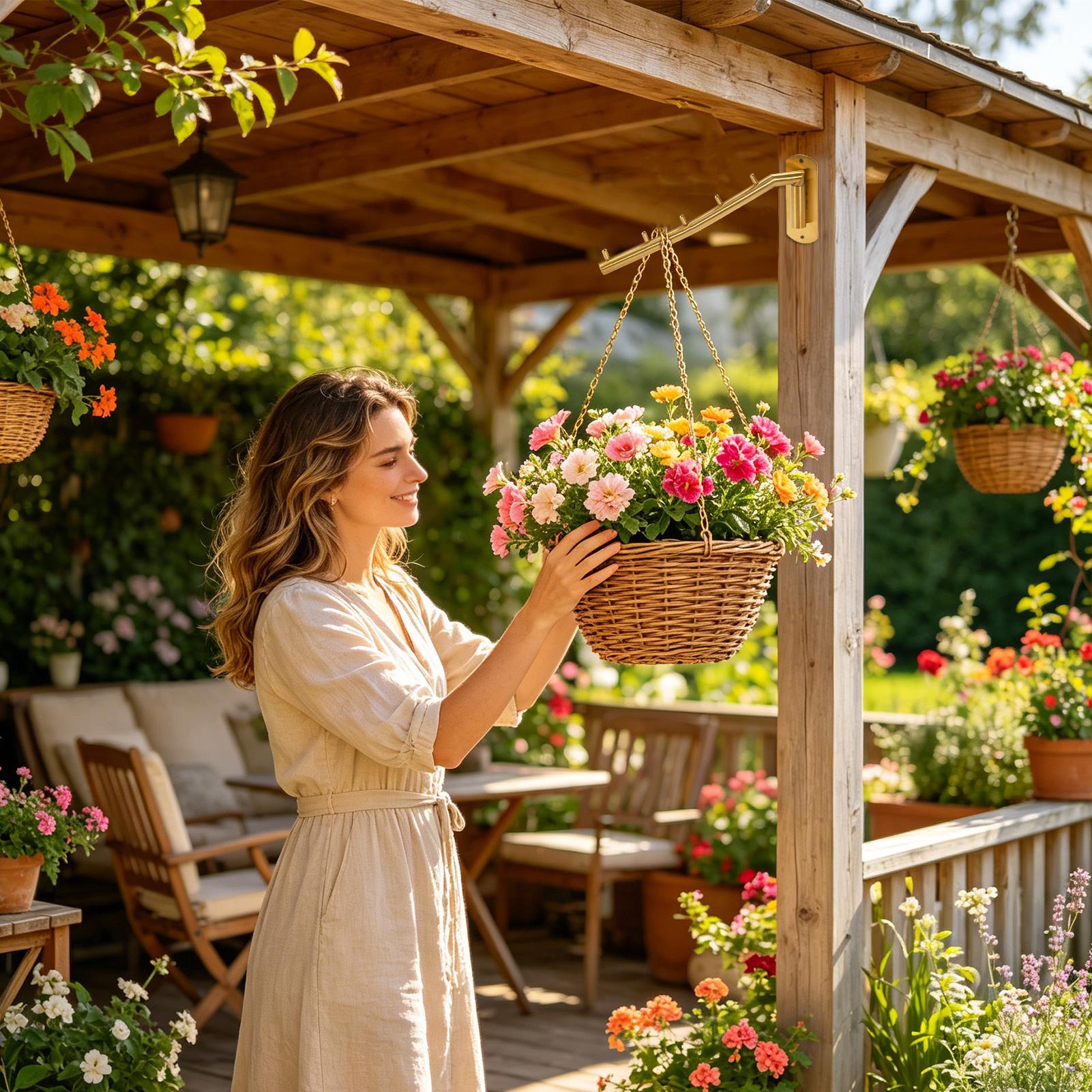 壁掛け式プラントラックプランターハンガー省スペースフラワーポ - Hanging Planter Basket のレビューと価格