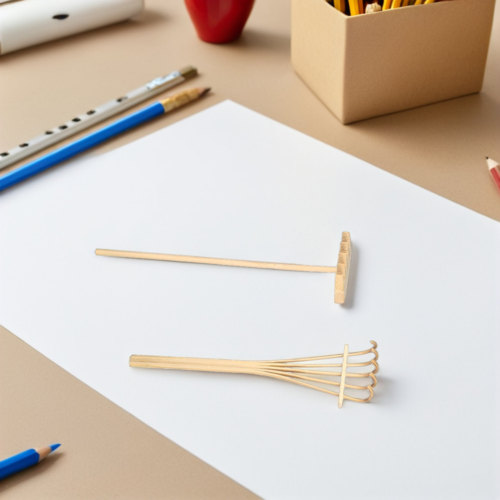 6個入りミニ砂すくいセット 竹製デスクトップ砂場アクセサリー - Gardening Tools And Accessories のレビューと価格