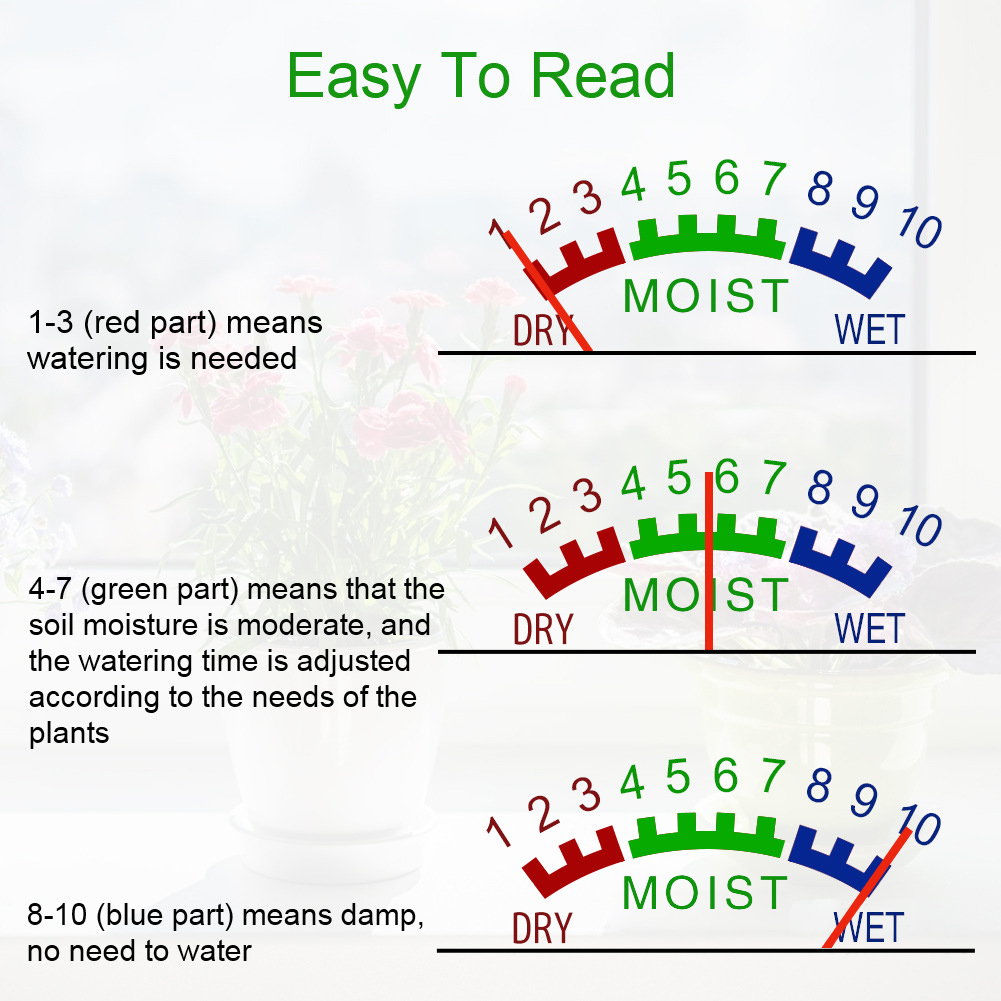 土壌水分テスター湿度計検出器庭の植物花テストツール屋内鉢植え - Moisture Meter Plant のレビューと価格