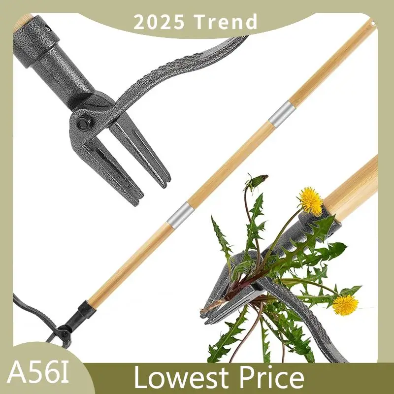 46インチの雑草抜きツール、長いハンドルと竹製グリップ、4本 - Gardening Tools Long のレビューと価格