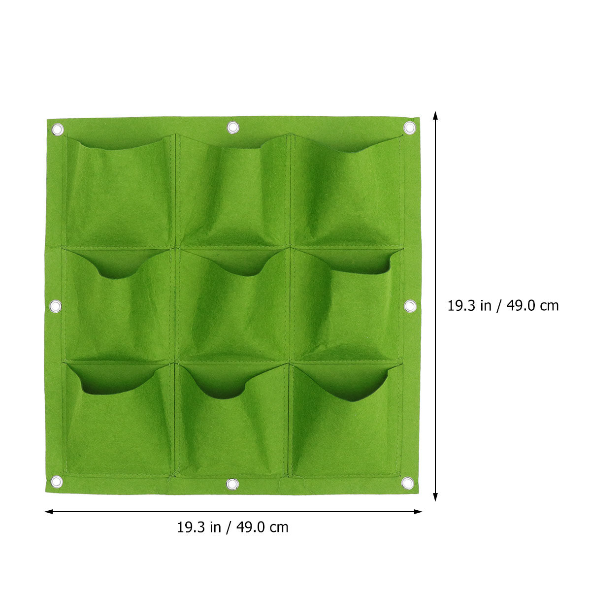 壁掛け式植栽バッグ グリーン 縦型マルチポケットプランター  - Vertical Wall Planter のレビューと価格