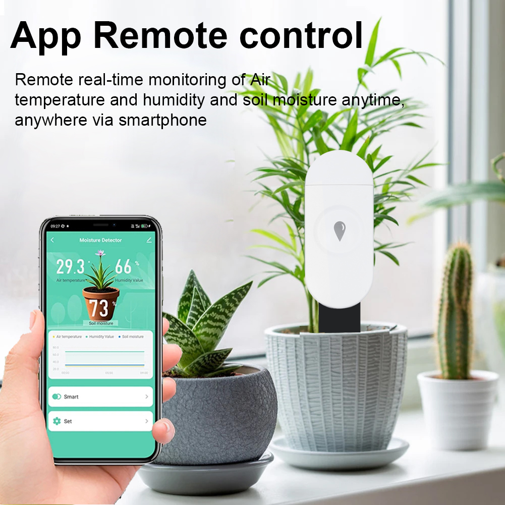 Tuya Zigbee 温度湿度水分検出器スマート土壌テスタ - Moisture Meter Plant のレビューと価格