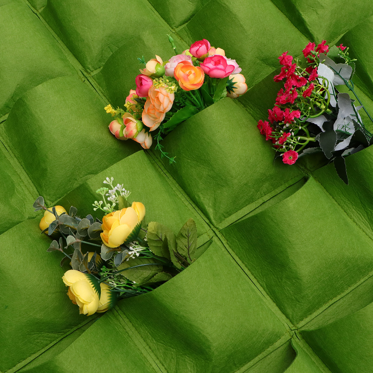 12ポケット縦型壁掛けフェルト植栽バッグ、屋内外の狭いスペー - Vertical Wall Planter のレビューと価格