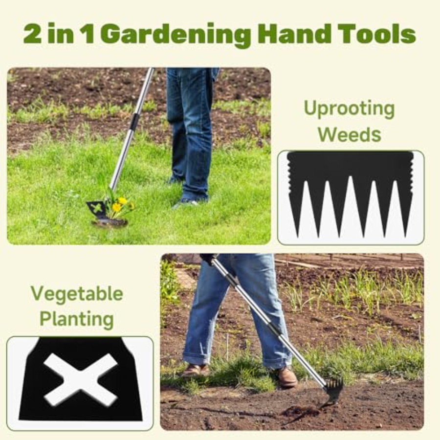 60インチの長柄除草ツールと17インチの除草ツールガーデニン - Gardening Tools Long のレビューと価格
