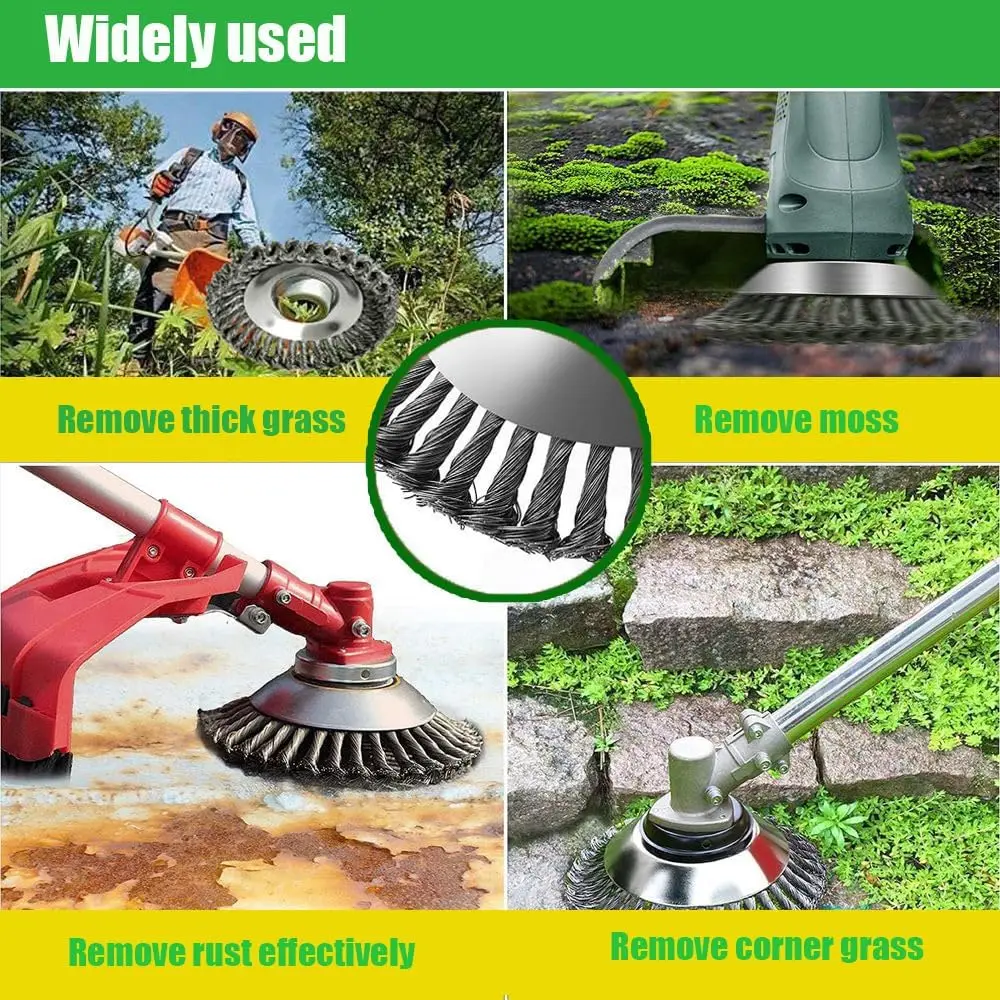 4/6/10インチスチールワイヤーブラシトリマーヘッド、雑草 - Gardening Tools Gift Set のレビューと価格