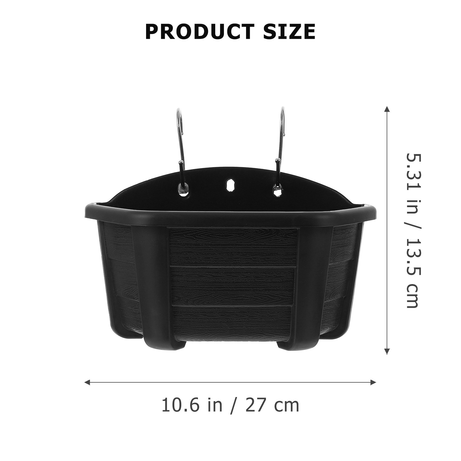 壁掛け式半円形フラワーポット、耐久性のある素朴なハンギングプ - Vertical Wall Planter のレビューと価格
