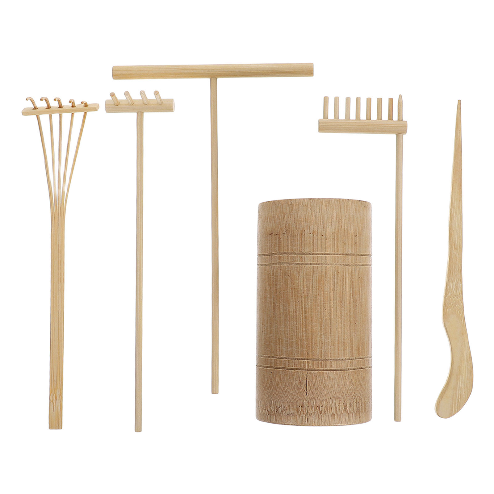1セット 禅サンドガーデン レーキキット 竹製ミニツール デ - Gardening Tools And Accessories のレビューと価格