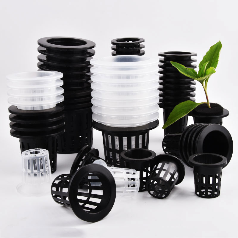 50個入り黒白土を使わないメッシュ植物育成ポット、ネットバス - Hanging Planter Basket のレビューと価格
