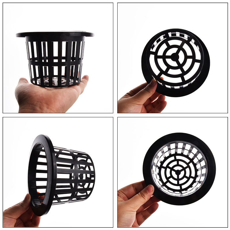 50個入り黒白土を使わないメッシュ植物育成ポット、ネットバス - Hanging Planter Basket のレビューと価格