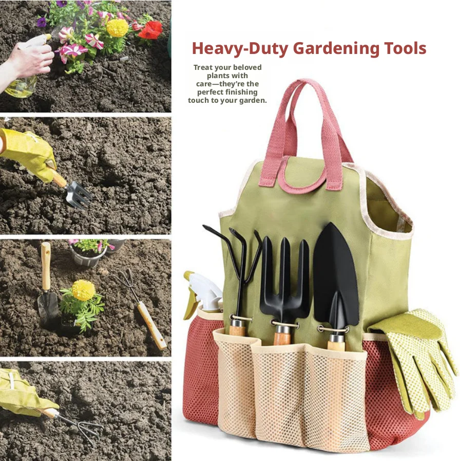 屋外庭園用植栽道具9点セット、園芸工具セット、ハサミギフト、 - Gardening Tools Gift Set のレビューと価格