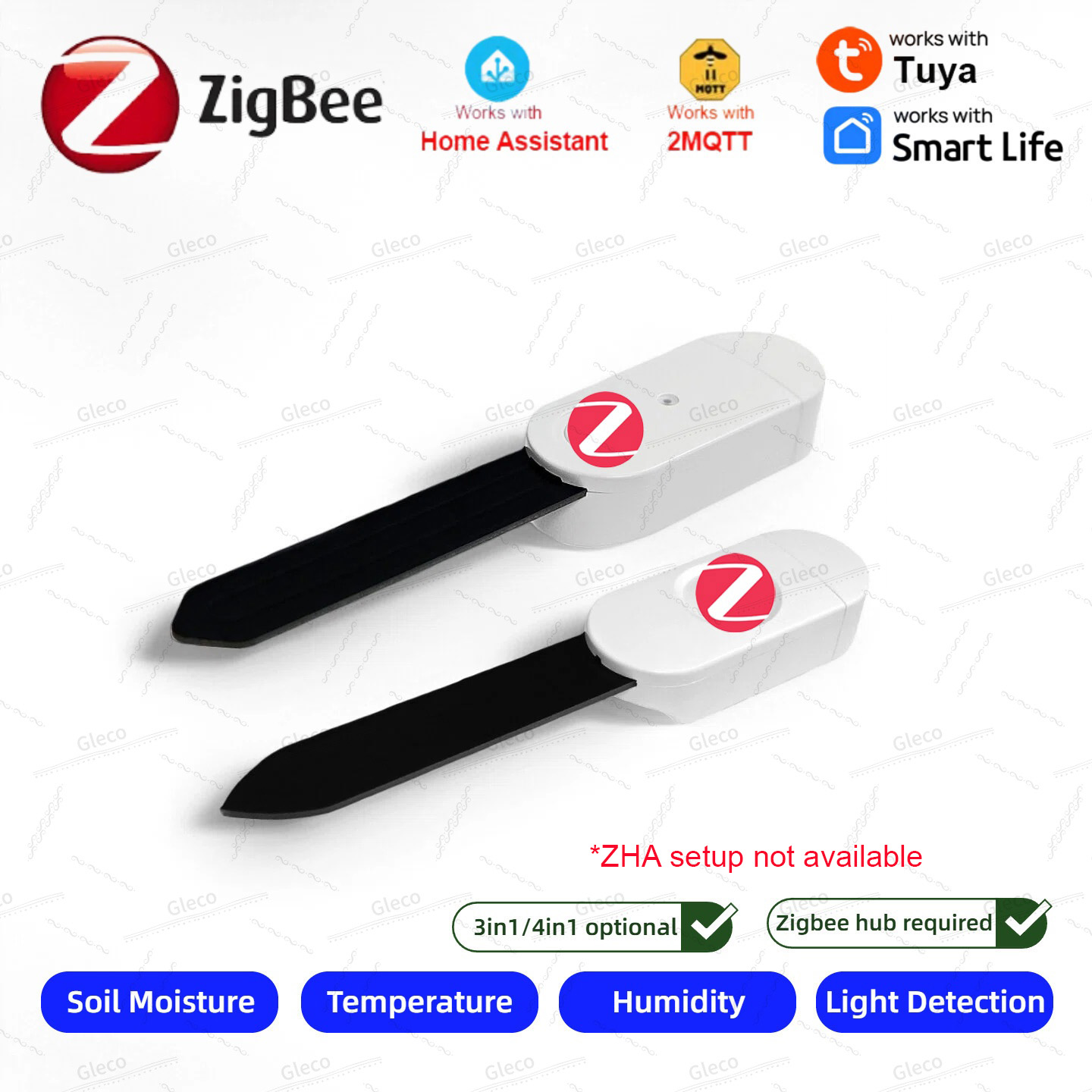 Zigbee 土壌水分センサーメーター温度湿度肥沃度光テスタ - Moisture Meter Plant のレビューと価格
