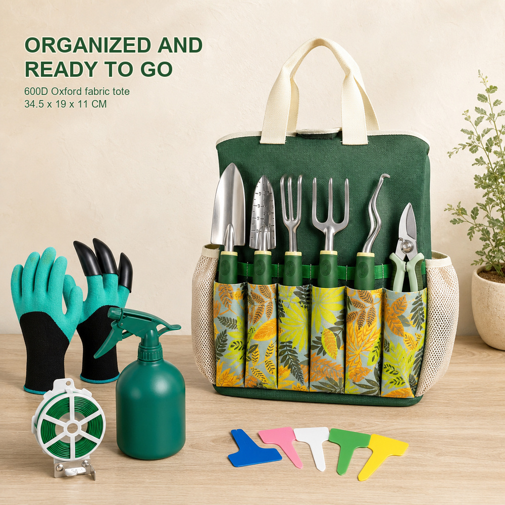 16点ガーデンツールセット、アルミ合金製園芸用手工具キット、 - Gardening Tools Gift Set のレビューと価格