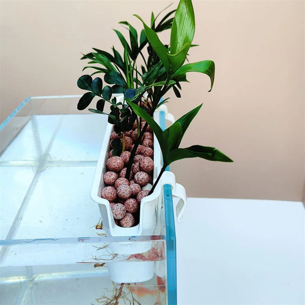 1 PC 水族館水耕プランター壁掛け簡単インストール水槽装飾 - Hanging Planter Basket のレビューと価格