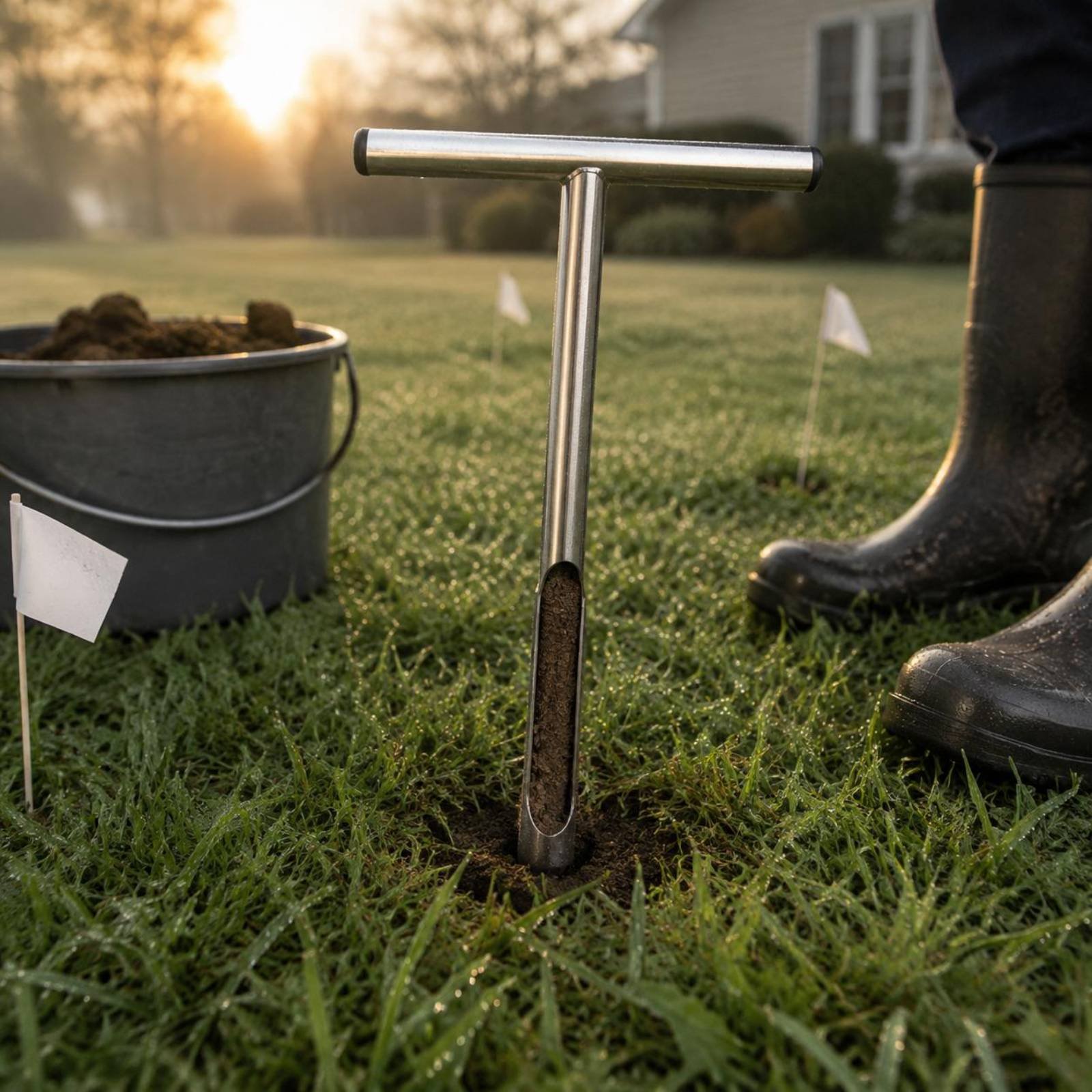 ステンレス鋼土壌サンプラー 使いやすい T ハンドル土壌サン - Gardening Tools Long のレビューと価格
