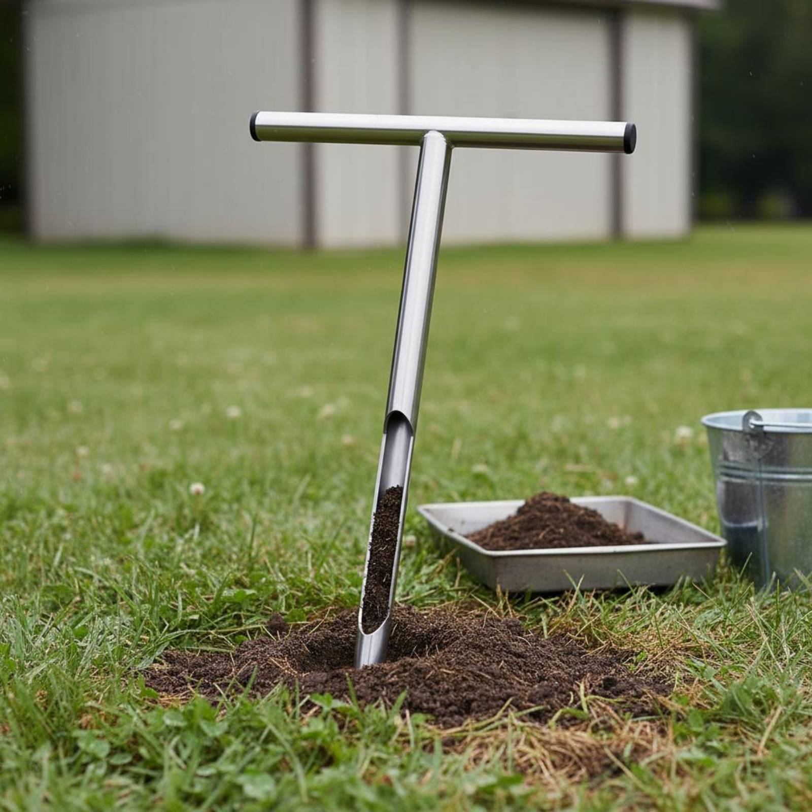 ステンレス鋼土壌サンプラー 使いやすい T ハンドル土壌サン - Gardening Tools Long のレビューと価格