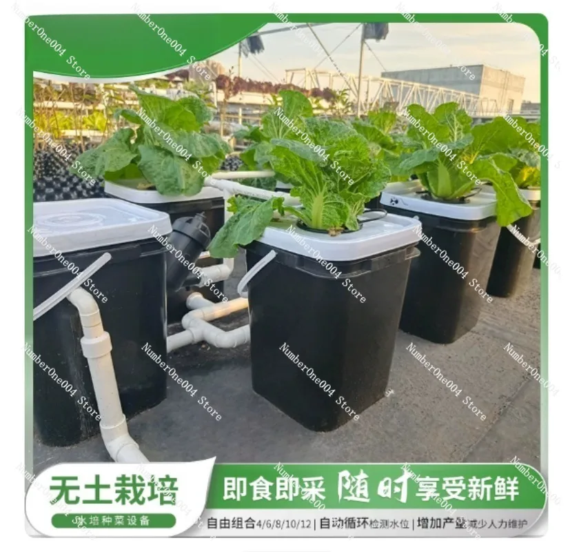 RDWC家庭用バルコニー水耕栽培キット、4+1 & 8+1バ - Hydroponic System のレビューと価格