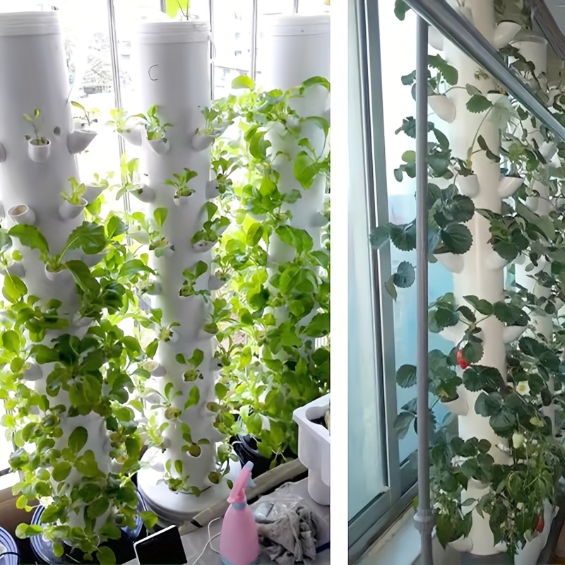 10 セット DIY 水耕ポット水耕栽培垂直タワー野菜イチゴ - Vertical Wall Planter のレビューと価格