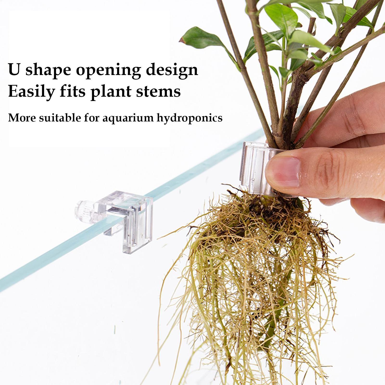 水槽植物バスケット透明水槽吊り下げ装飾ポット水生植物ホルダー - Hanging Planter Basket のレビューと価格