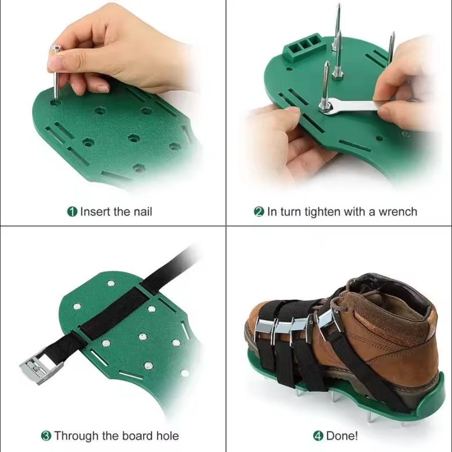 ガーデンネイルシューズ草緩い土壌ツール5センチメートルロング - Gardening Tools Long のレビューと価格