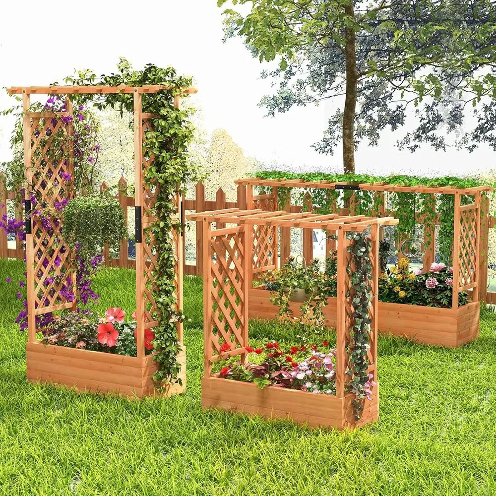 45個の高床式菜園（アーチ型トレリス、ハンギングバスケット、 - Hanging Planter Basket のレビューと価格