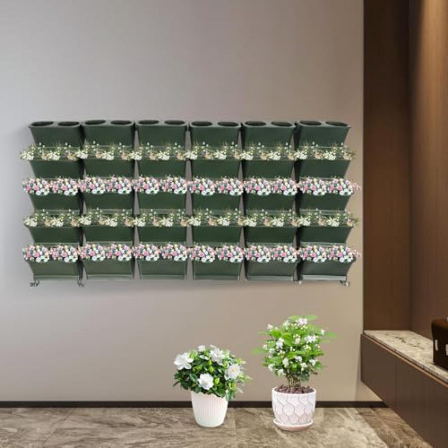 バルコニーや庭用の垂直壁掛けプランター、耐久性のある生地製、 - Vertical Wall Planter のレビューと価格