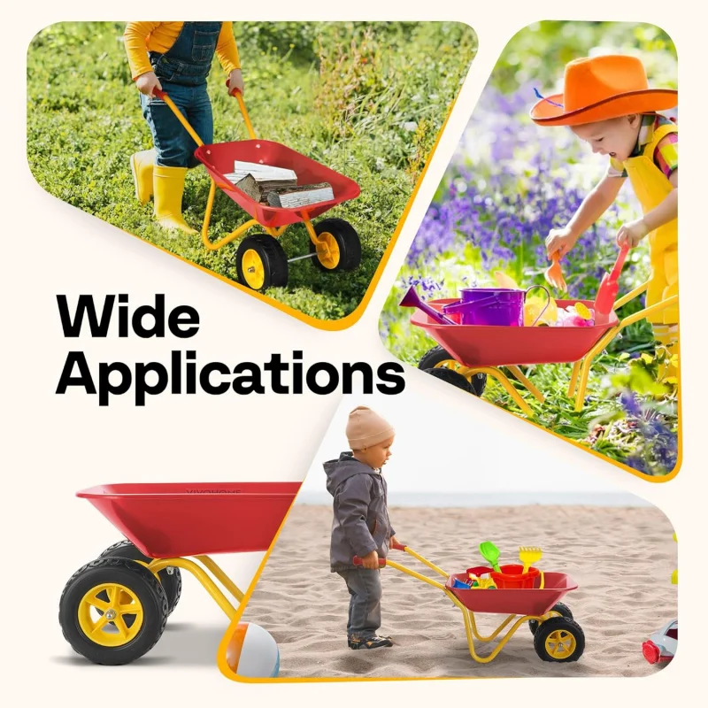 子供用手押し車 ガーデンカート 幼児用ガーデニングツールセッ - Gardening Tools Gift Set のレビューと価格